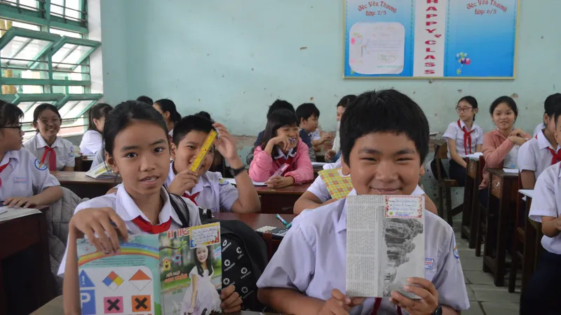 Trường học ở Hội An nói không với rác thải nhựa