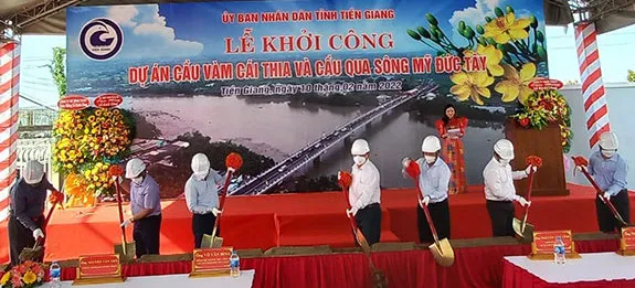 Khởi công 2 dự án cầu hơn 232 tỷ đồng tại Tiền Giang
