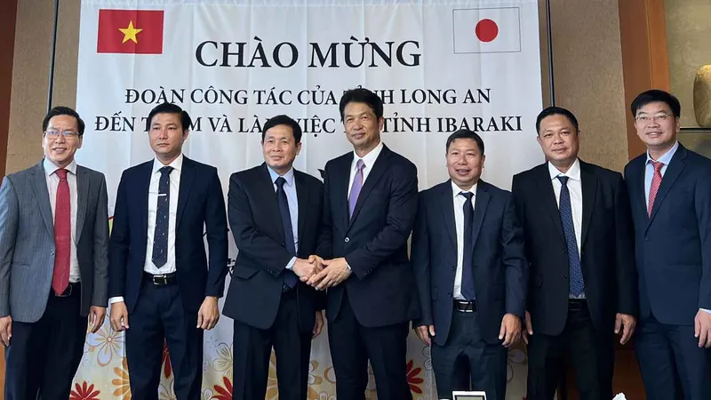 Đoàn công tác của tỉnh Long An đến thăm và làm việc tại Nhật Bản