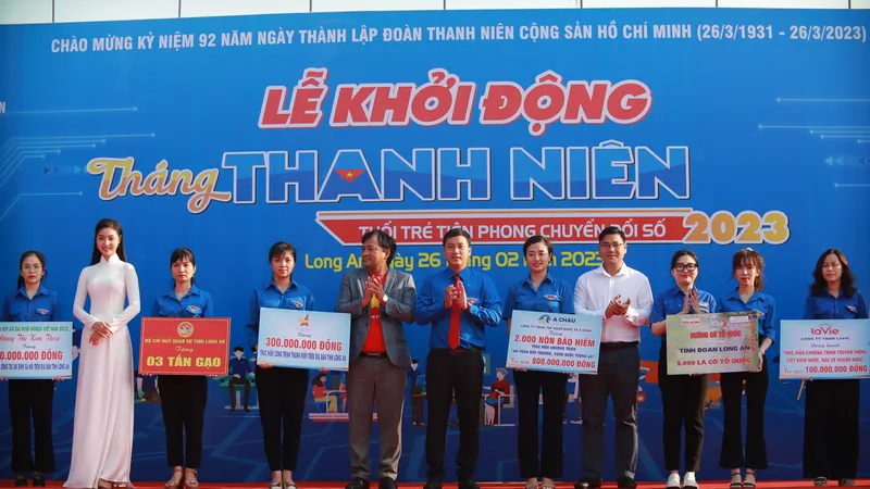 Long An huy động tài trợ trong Tháng Thanh niên hơn 3 tỷ đồng