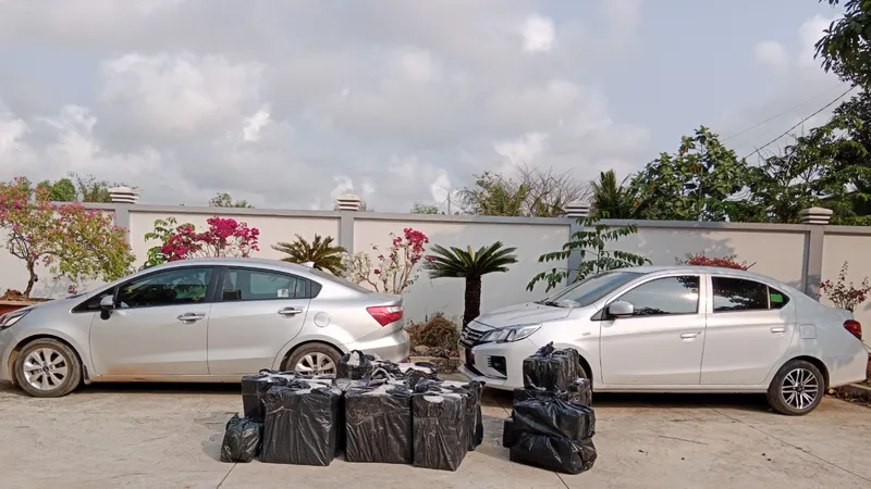 Điều tra làm rõ hai tài xế chở 10.000 bao thuốc lá lậu bỏ trốn