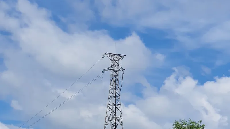 Toàn xã Tân Phong bị mất điện do tàu trên sông Tiền làm đứt dây trung thế