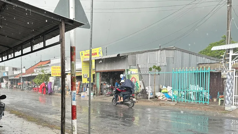 Tiếp tục có mưa ở ĐBSCL