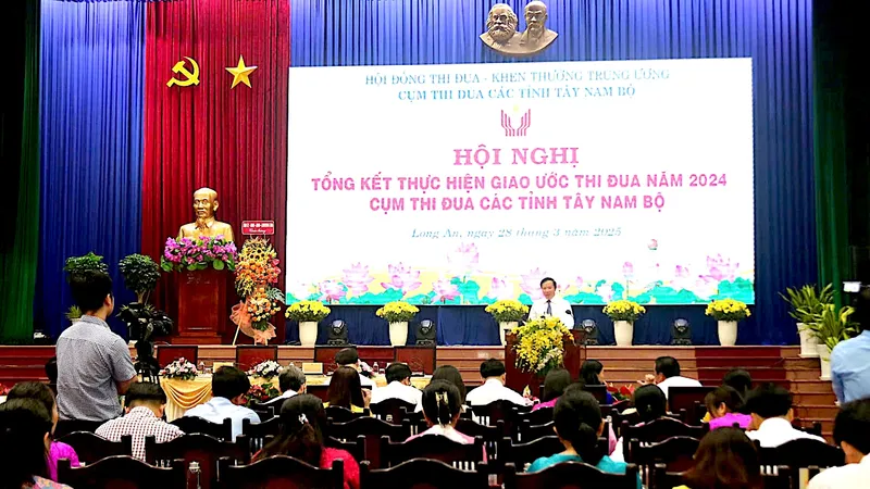 Long An đạt điểm cao nhất Cụm thi đua các tỉnh Tây Nam bộ