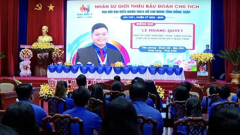 Anh Lê Hoàng Quyết làm Bí thư Tỉnh Đoàn Đồng Tháp