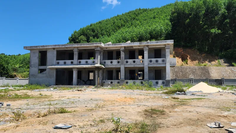 Trường mầm non Tân Thủy chậm tiến độ bị rút vốn nhiều năm 