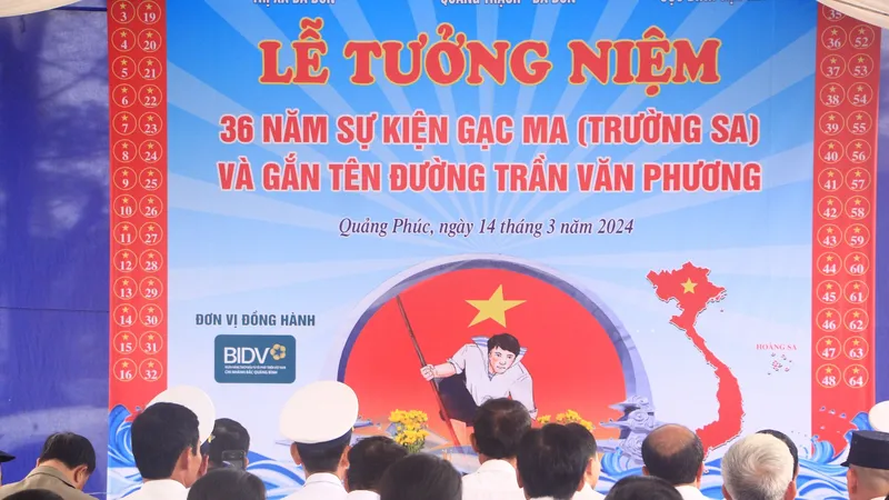 Quảng Bình: Đặt tên đường anh hùng Gạc Ma tại thị xã Ba Đồn