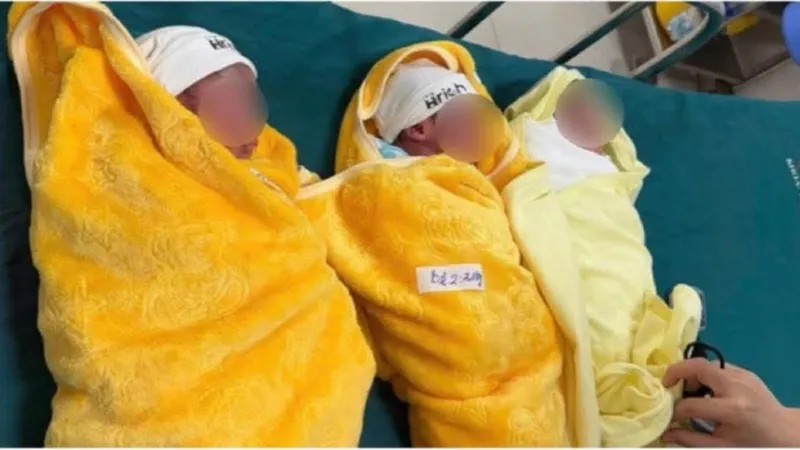 Mổ đẻ thành công ca sinh 3 bé trai hiếm gặp