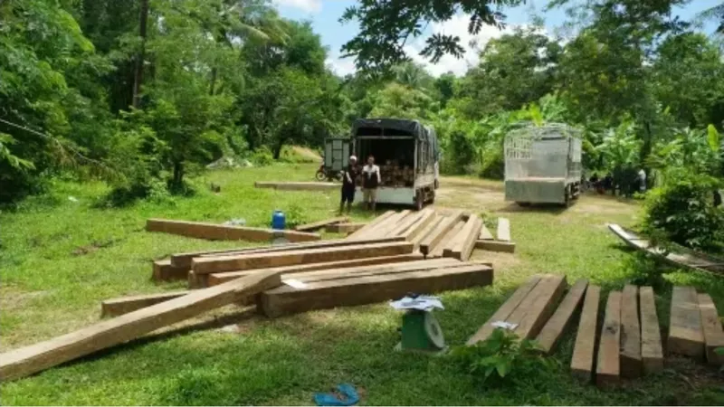 Khởi tố 10 bị can trong hai vụ vận chuyển gỗ quý từ Lào về Quảng Trị