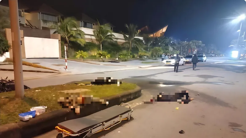 Ba người tử vong, một người bị thương trên đường Võ Nguyên Giáp, Đồng Hới