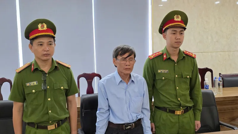 Ngô Đình Cát tại cơ quan điều tra. Ảnh: CÔNG AN ĐÀ NẴNG
