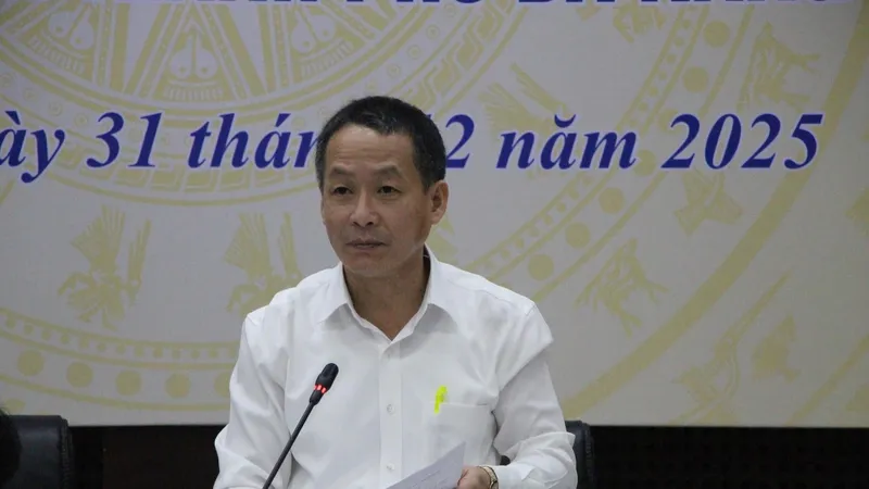 Ông Trần Văn Vũ, Trưởng Thống kê TP Đà Nẵng thông tin tại buổi họp báo