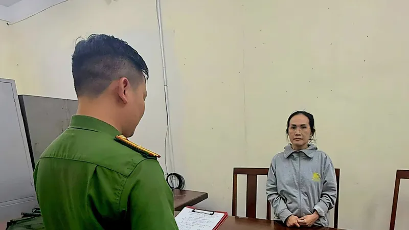 Nguyễn Thị Thu Thảo tại cơ quan điều tra