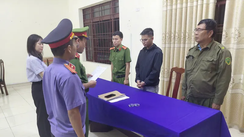 Công an TP Đà Nẵng ra quyết định khởi tố vụ án, khởi tố bị can đối với Võ Nguyễn Duy An. Ảnh: CACC