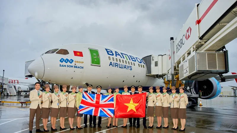 Bamboo Airways công bố đường bay thẳng Việt - Anh