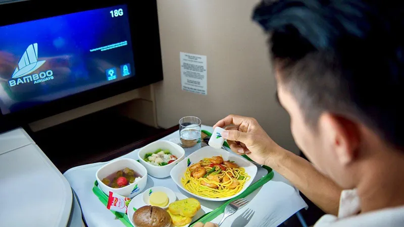 Thực đơn trên không định hướng 5 sao của Bamboo Airways