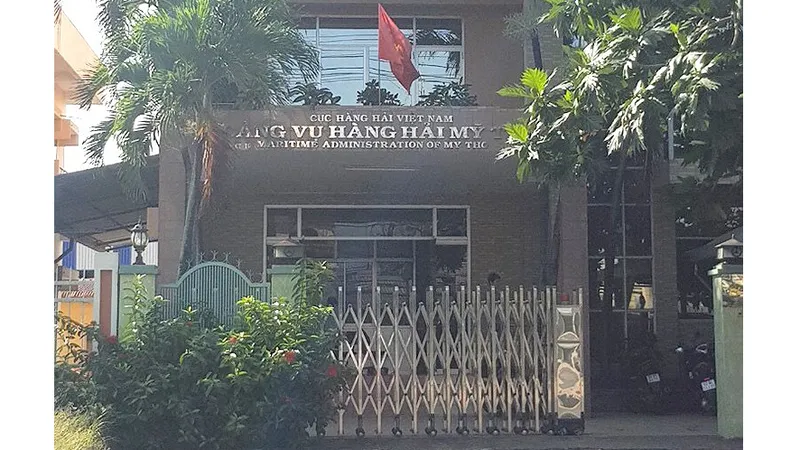 Công an khám xét Cảng vụ Hàng hải Mỹ Tho