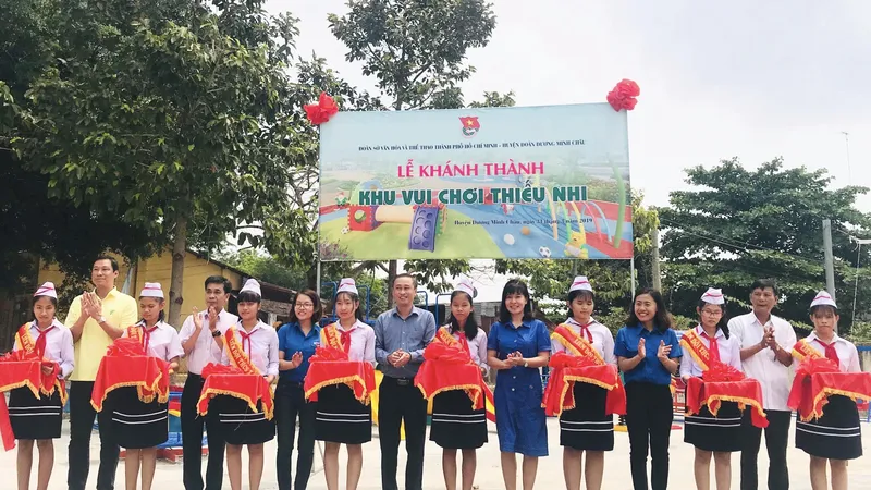 Khánh thành khu vui chơi trẻ em tại xã Phan, huyện Dương Minh Châu