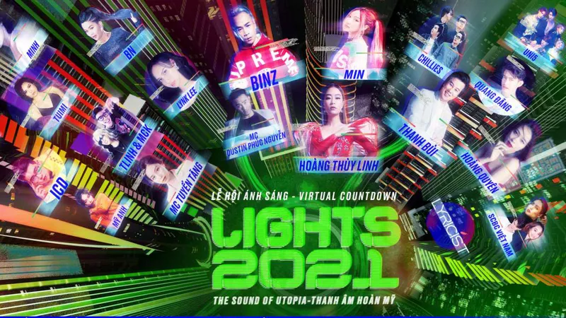 Dàn sao đình đám hội tụ tại lễ hội Countdown Lights 2021 ở phố đi bộ