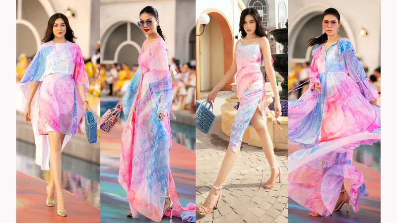 Dàn hoa hậu, á hậu bay bổng catwalk tại Fashion Voyage