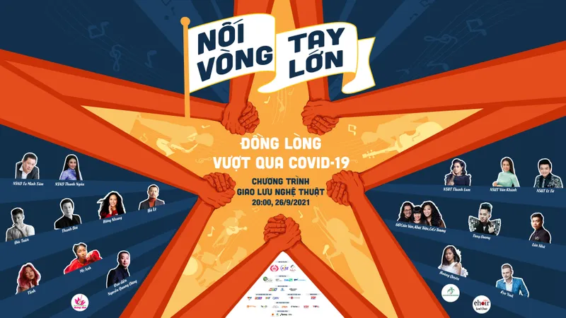 Tối mai 26-9, cầu truyền hình trực tuyến chương trình nghệ thuật “Nối vòng tay lớn“