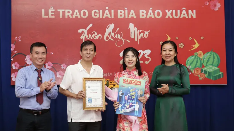 TPHCM trao Giải bìa báo Xuân Quý Mão 2023, Báo Sài Gòn Giải Phóng đoạt giải Nhì 