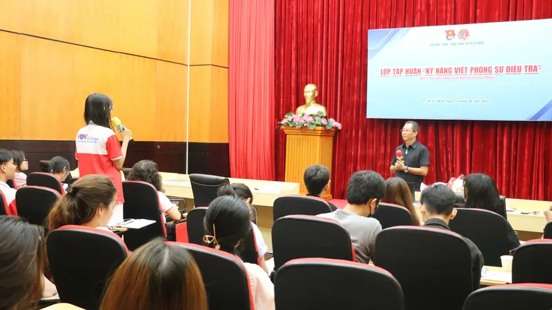 Tập huấn kỹ năng viết thể loại điều tra cho phóng viên trẻ