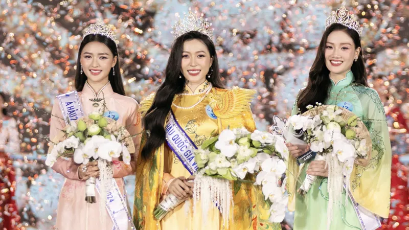 Người đẹp Tây Đô Nguyễn Ngọc Kiều Duy đăng quang Hoa hậu Quốc gia Việt Nam mùa đầu tiên