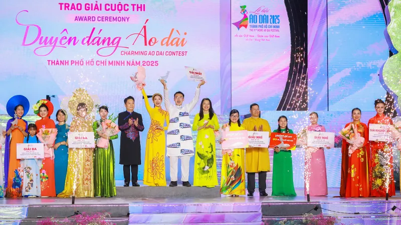 Hội LHPN quận 3 đoạt giải Nhất “Duyên dáng Áo dài TPHCM" năm 2025
