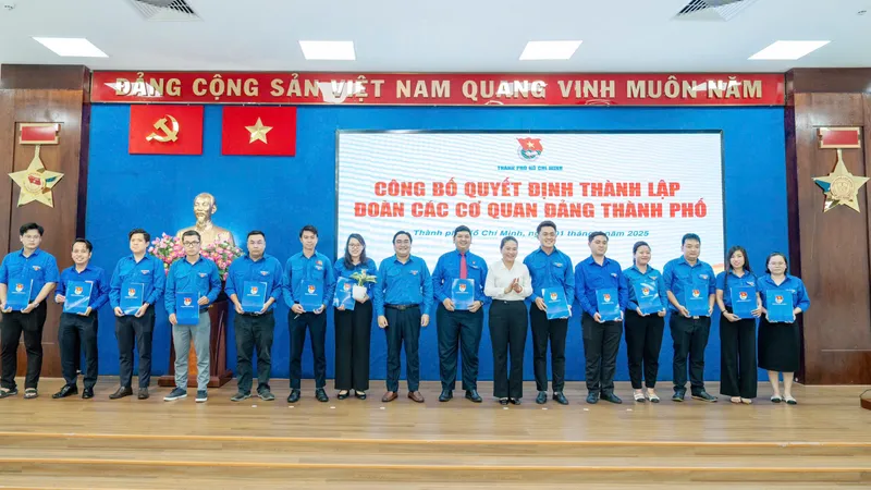 Thành lập Đoàn các cơ quan Đảng thành phố trực thuộc Thành đoàn TPHCM