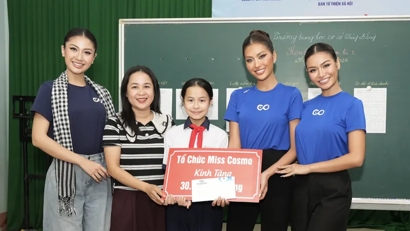 Top 2 Miss Cosmo 2024 hỗ trợ người dân Huế sau bão lũ