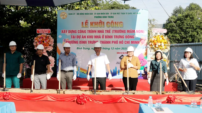 Khởi công xây dựng trường mầm non tại dự án khu nhà ở Bình Trưng Đông