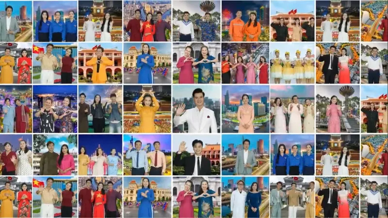 Hơn 50 nghệ sĩ hòa giọng trong MV “Thành phố sáng tên Người”