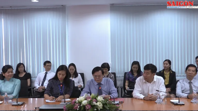 Đoàn Đại biểu Đảng Cộng sản Trung Quốc đến thăm và làm việc tại Báo Sài Gòn Giải Phóng