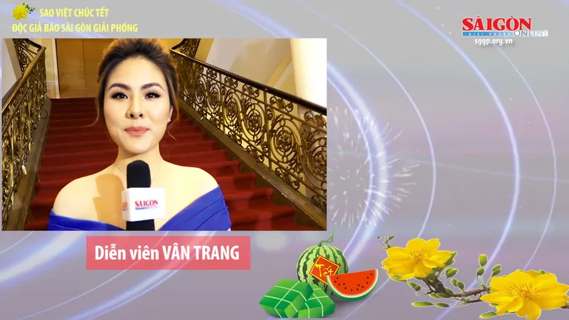 Sao Việt chúc tết độc giả Báo Sài Gòn Giải Phóng
