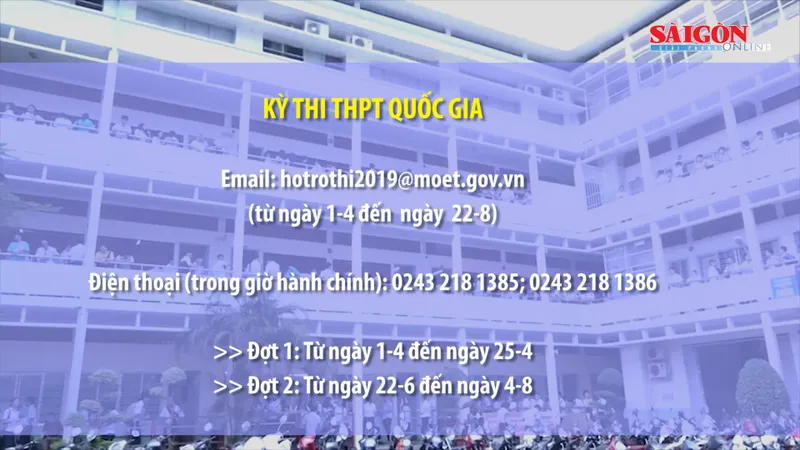 Hệ thống thông tin hỗ trợ trong kỳ thi THPT quốc gia 2019