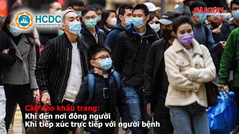 Phòng dịch Covid-19: Đeo khẩu trang khi đến chỗ đông người