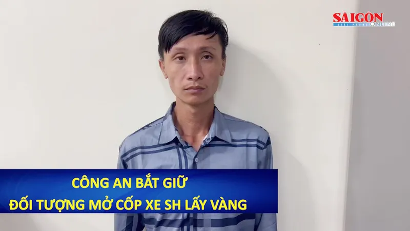 Công an bắt giữ đối tượng mở cốp xe SH lấy vàng 