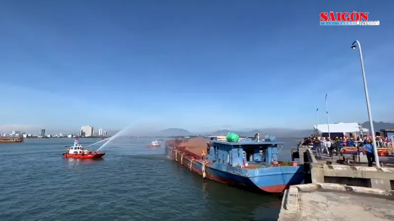 Giả định gặp sự cố tràn dầu ở bến cảng Thọ Quang, Đà Nẵng ứng phó thế nào?