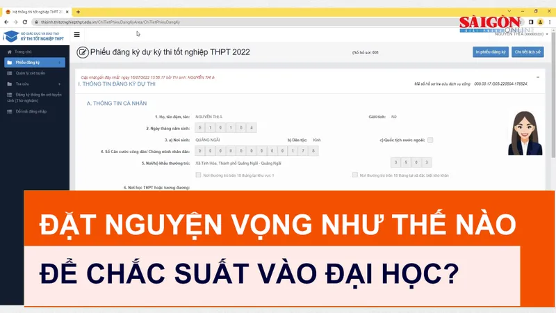 Đặt nguyện vọng như thế nào để “chắc suất” vào đại học?