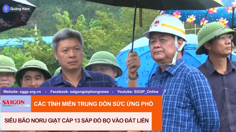 Các tỉnh miền Trung dồn sức ứng phó siêu bão số 4 giật cấp 13 sắp đổ bộ vào đất liền