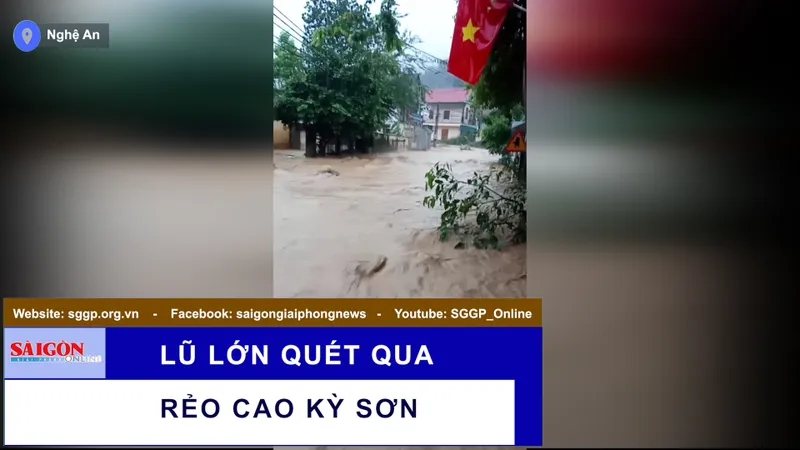 Lũ lớn quét qua rẻo cao Kỳ Sơn