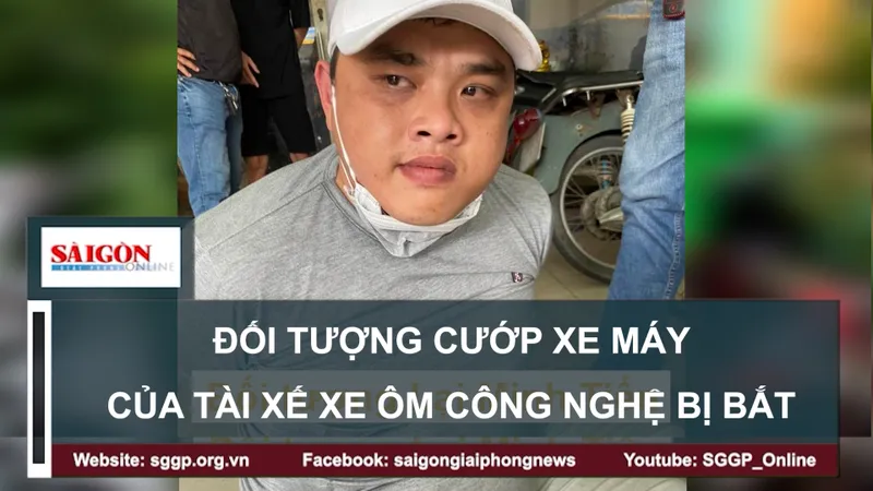 Đối tượng cướp xe máy của tài xế xe ôm công nghệ bị bắt