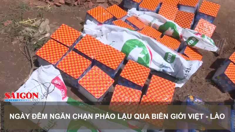 Ngày đêm ngăn chặn pháo lậu qua biên giới Việt - Lào 