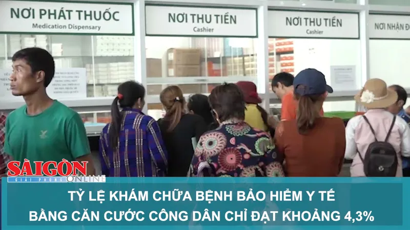 Tỷ lệ khám chữa bệnh bảo hiểm y tế bằng CCCD chỉ đạt khoảng 4,3%