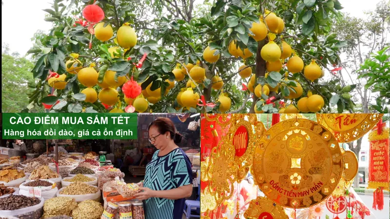 Cao điểm mua sắm tết: Hàng hóa dồi dào, giá cả ổn định 