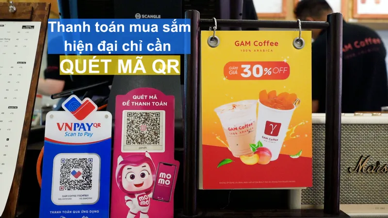 Thanh toán mua sắm hiện đại chỉ cần quét mã QR