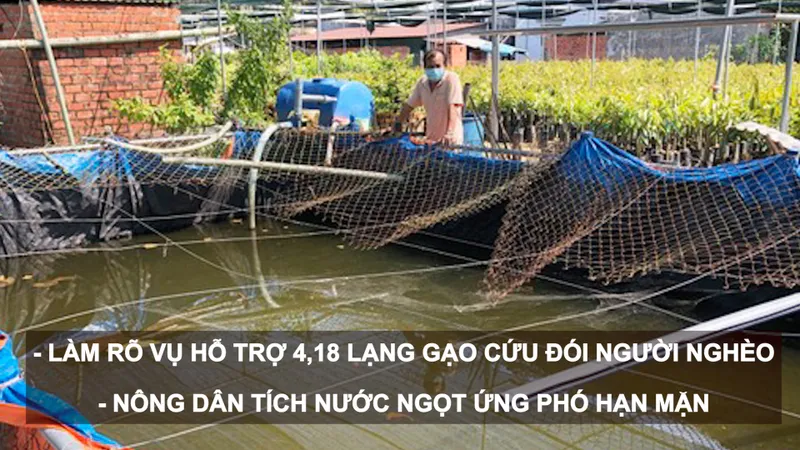 Tin nóng: Làm rõ vụ hỗ trợ 4,18 lạng gạo cứu đói người nghèo; Nông dân tích nước ngọt ứng phó hạn mặn