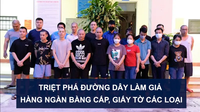 Tin nóng: Triệt phá đường dây làm giả hàng ngàn bằng cấp, giấy tờ các loại; Bộ Tư lệnh TPHCM tiêu hủy hơn 16 tấn bom, đạn