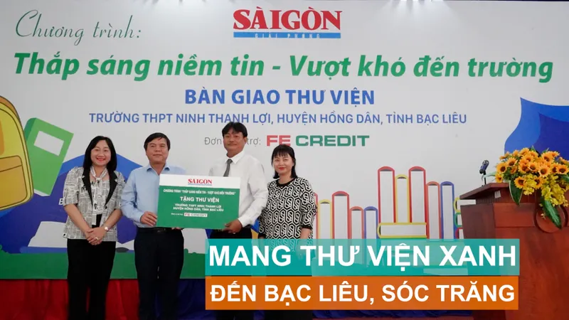 Mang thư viện xanh đến Bạc Liêu, Sóc Trăng